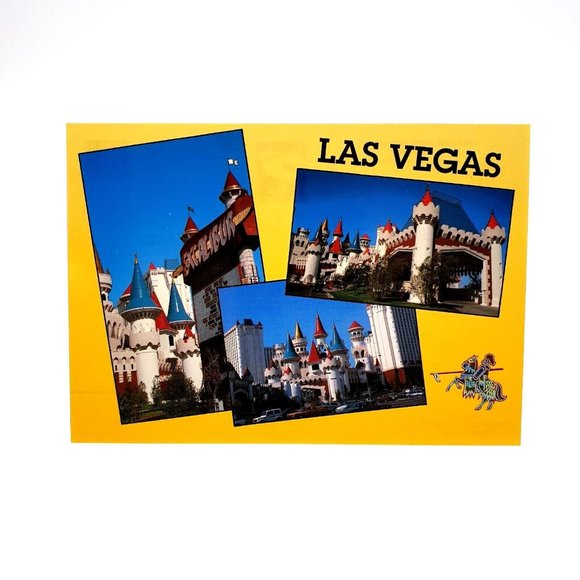 Vintage Postcard Excalibur Castle Casino Hotel Las Vegas King Arthur NV 377 Card - Picture 1 of 2